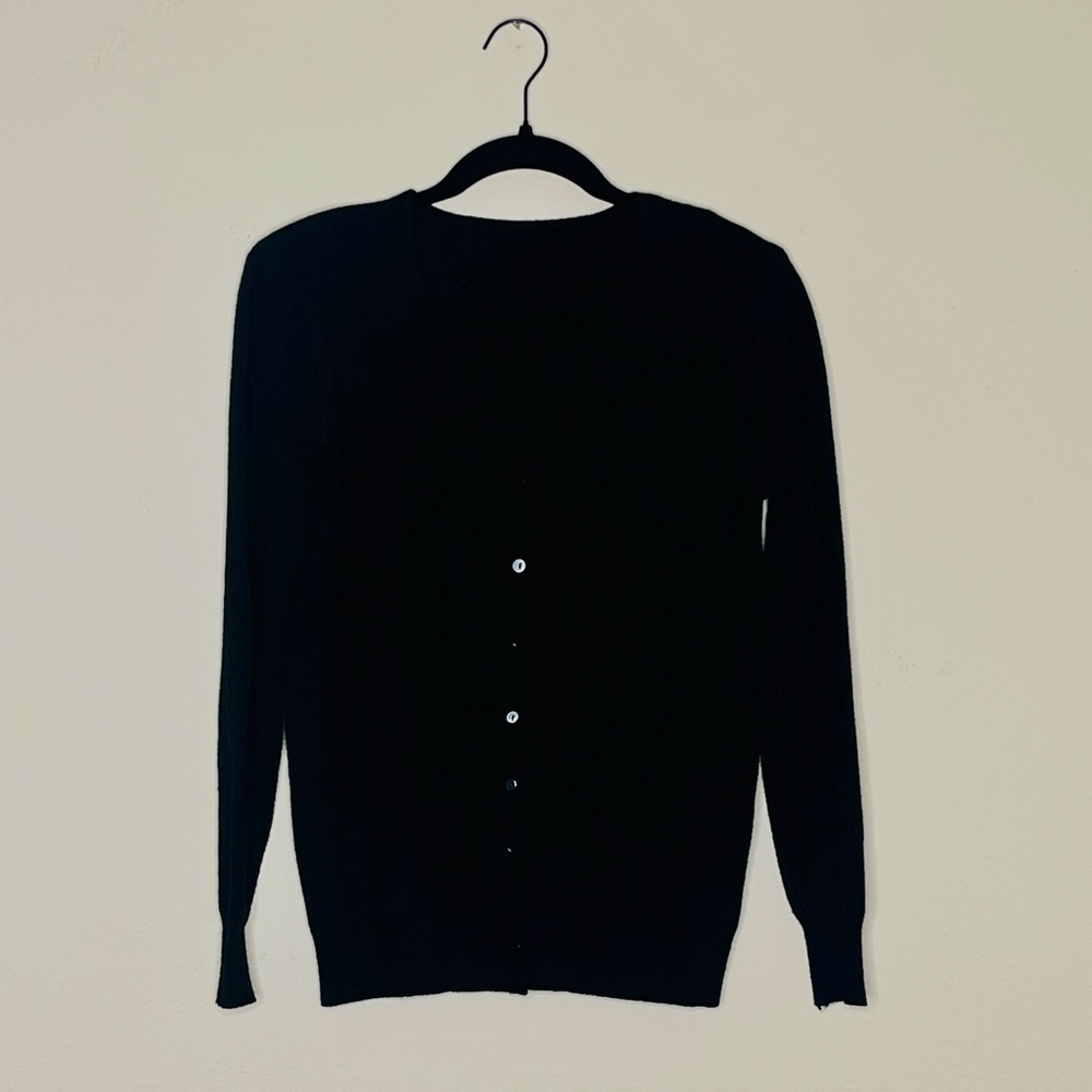 Women’s Black Button-Up Cardigan Size S/M